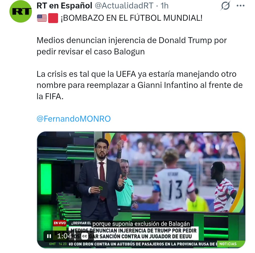 Insurgente_X's tweet photo. #UltimaHora

Infantino con un pie en la puerta de la FIFA.

Infantino pasó de presidente de la FIFA a gerente de atención a clientes de la Casa Blanca. https://t.co/K4ZnryOmlN