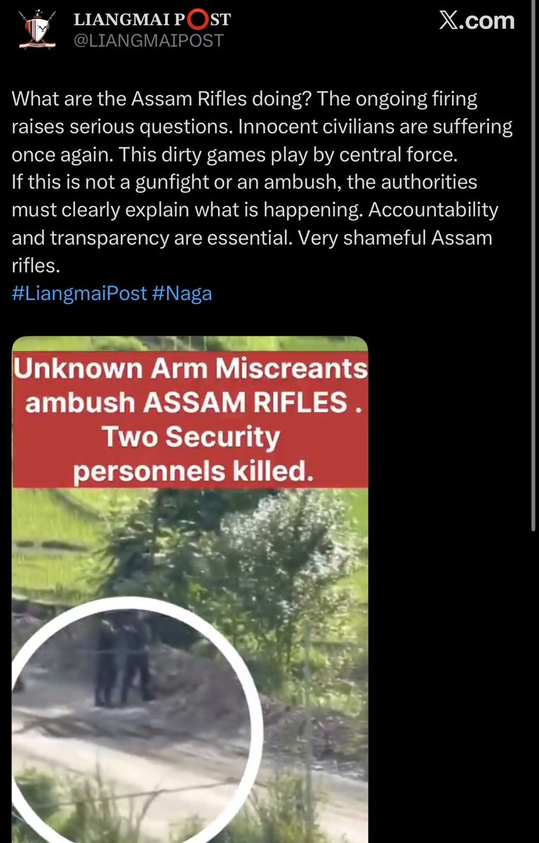 TRIBALLIST1C's tweet photo. @official_dgar The audacity. This Kacha Naga NSCN-IM mouthpiece @LIANGMAIPOST is still out here trying to point fingers and posting absolute garbage like this.

https://t.co/PyF3ttRmxv https://t.co/JirwU3wBaX