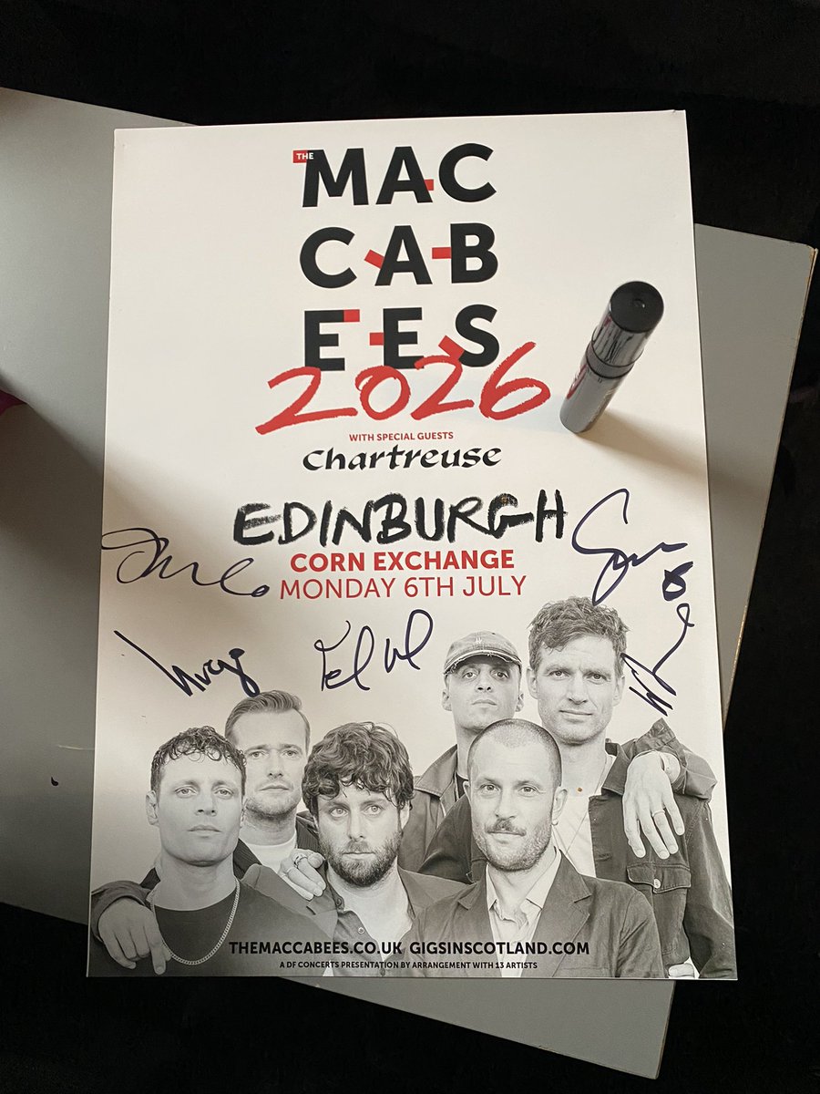 themaccabees's tweet photo. TOUR STARTS TODAY. Corn Exchange, Edinburgh. Get down early to see Chartreuse and Hamish Hawk.

7.30pm - Chartreuse 
8.30pm - Hamish Hawk 
9.15pm - The Maccabees 🧡

📸 Sinead Skinner https://t.co/C9QXGmhbA9