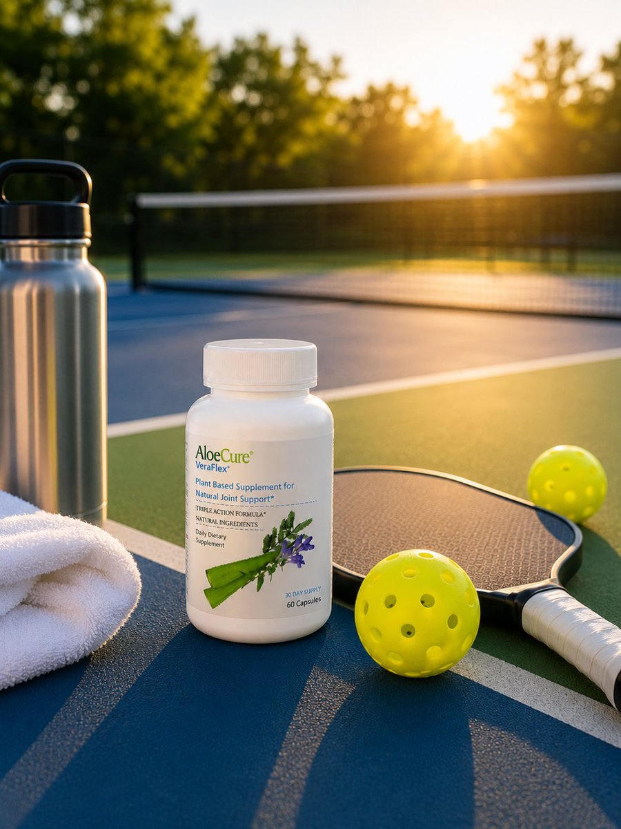 AloecureS's tweet photo. If your joints complain, you sit out. VeraFlex helps support joint wellness so you can stay in the game. UP446 is clinically studied. Two capsules daily. 

Available at https://t.co/a4VmO6kozG and Amazon https://t.co/PadO2TLArO