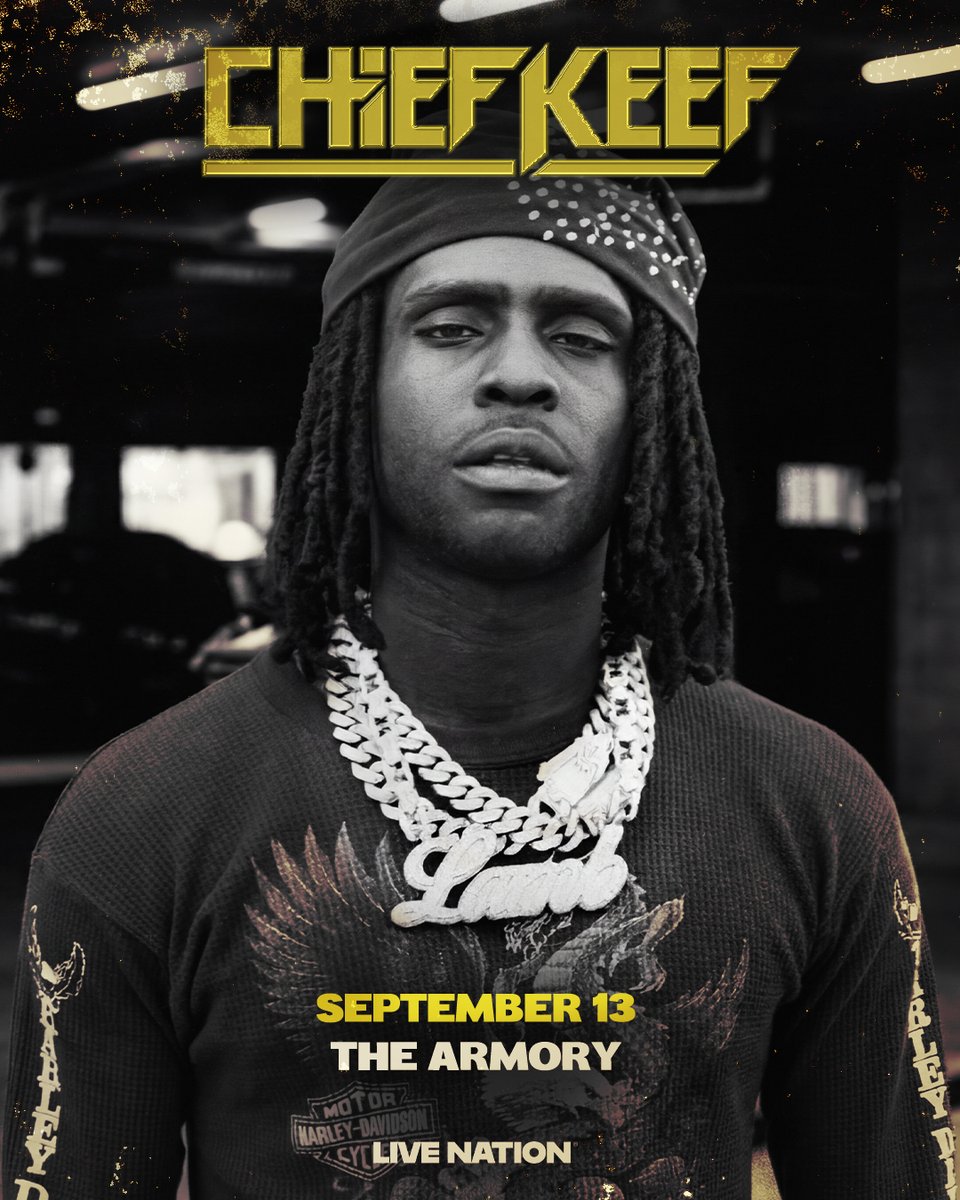 ArmoryMn's tweet photo. 🚨ANNOUNCEMENT: Chief Keef 🚨

JUST ANNOUNCED: Chief Keef is coming to The Armory on September 13th.   Set your alarms! Tickets go on sale THIS FRIDAY at 10am!

Armory Premium + More info @ https://t.co/Q9266dHkt2 https://t.co/rtHB06vyGq