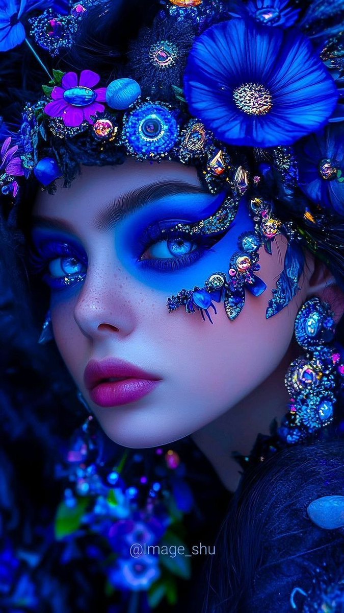 sanjaraic1's tweet photo. The last time my grandmother brushed my hair, she tucked a cobalt-blue flower behind my ear.
"It's frozen starlight. You'll understand one day," she said.
After they buried her, I touched it.
It was colder than my tears. By dawn, blue had spread. 

#bionicanadian @bionicanadian https://t.co/nkwTsLxosw