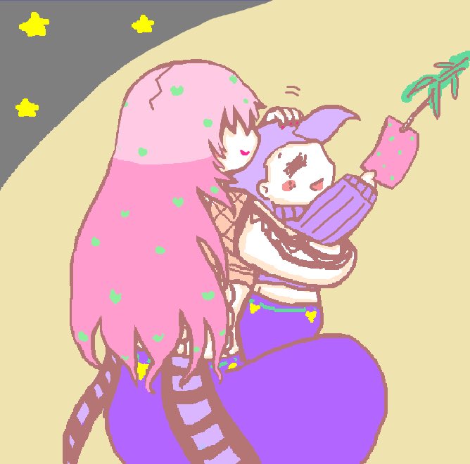 巡音ルカ 「#七夕 #jjba #jjbafanart 七夕のボスドピ」|👿☎️😇のイラスト