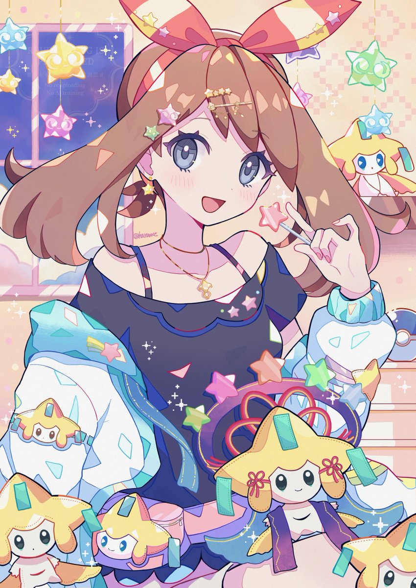 haruxxe's tweet photo. 七夕なのでジラーチぬいに囲まれたい🌟 https://t.co/CpQxHrTRVX
