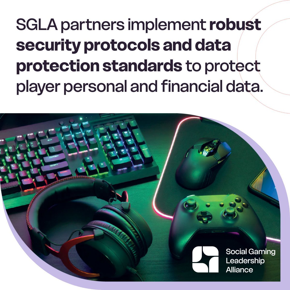 SGLeadership's tweet photo. #SocialPlus games put safety and security first. Here’s how:

🔒 SGLA partners implement robust security protocols

💻 They provide readily accessible resources and tools to aid players in regulating their play

👥 SGLA partners' platofrms are limited to adults age 21 & up.

🔗 https://t.co/Hu6q1Mngzi