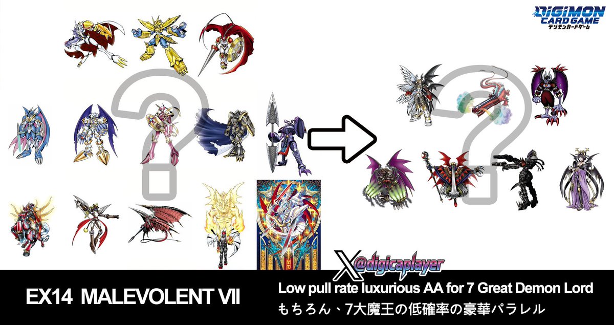 EX14 Malevolent VII Of course, Low pull rate luxurious AA for 7