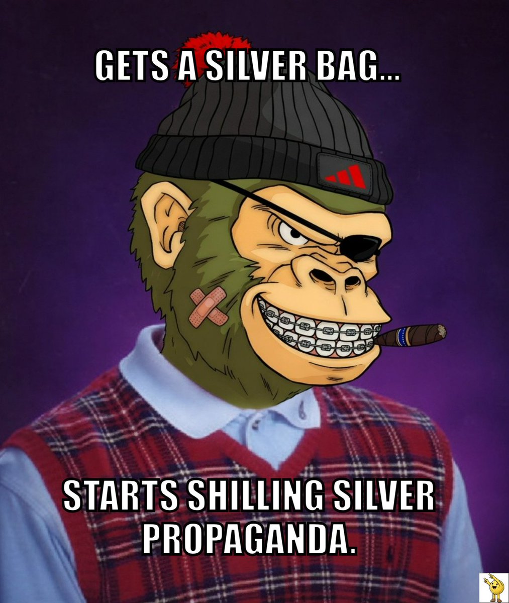 auro_verse's tweet photo. Silver is where the lore begins.
meme made on @panelhausapp
@CyberKongz #dumpstr @solana https://t.co/H4VJEezqBU
