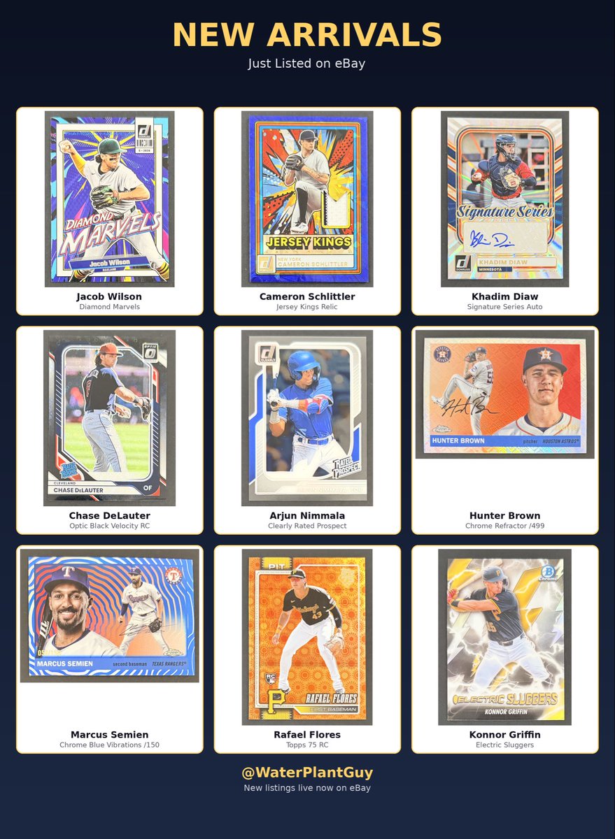 Waterplantguy1's tweet photo. New cards in my eBay shop. Still locked out of my original @WaterPlantGuy account. 

https://t.co/pj04pv3So5 https://t.co/dRKbzos0QK
