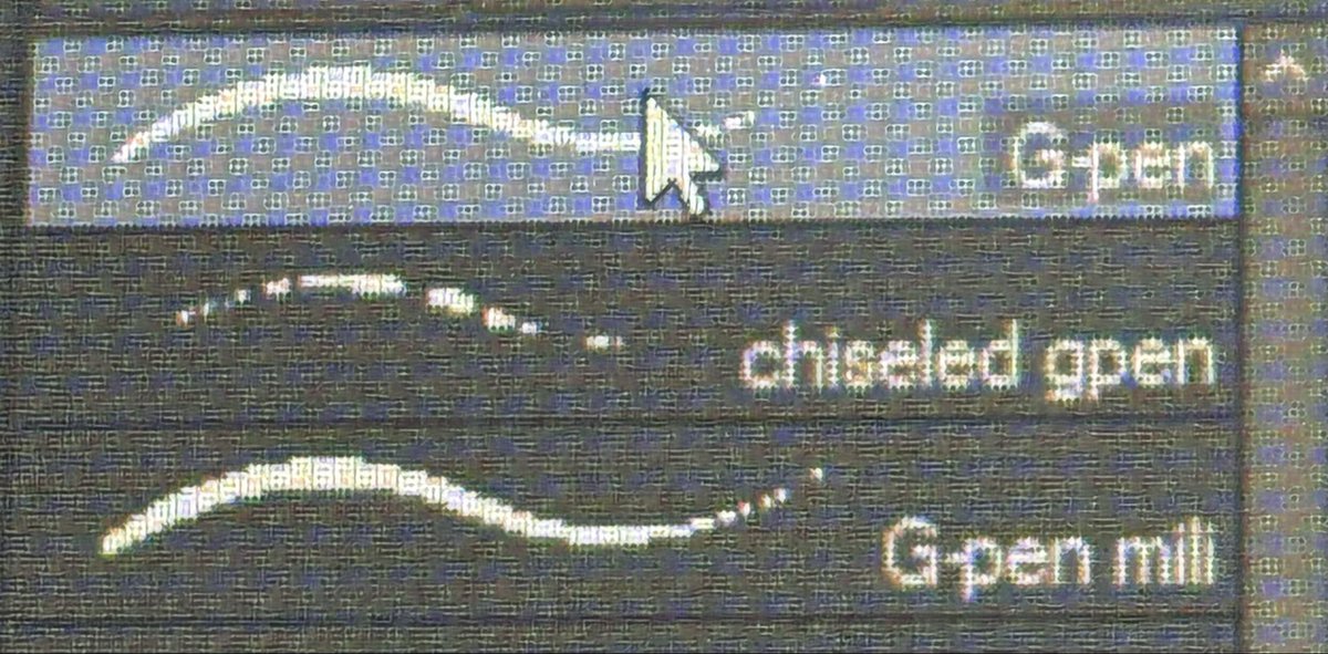 db_witch's tweet photo. I mainly use 3 types of g-pens:
1. For lineart 
2. For chiseled rough effects
3. For sketching https://t.co/JevbV8Lk1N