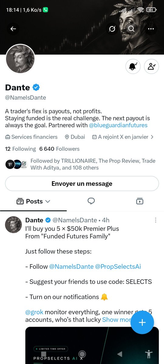 IYADTO30K's tweet photo. @NamelsDante @PropSelectsAi @grok Every entry is a step closer to the goal 🌟  
Feeling positive about this one! 🙌  
           
    @DrThermal9625
@fakka_mustapha 
@JonathanKiri       
           
#ForexGiveaway #ChallengeTime #Mindset https://t.co/8FncAuPfWX