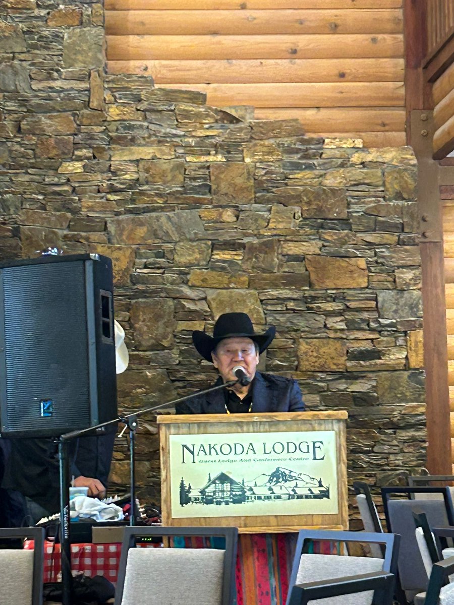 albertacounsel's tweet photo. Alberta Counsel was honoured to join Goodstoney First Nation for its Stampede Breakfast and the grand reopening of Nakoda Lodge on Stoney Nakoda Territory.

The morning brought together community members, leaders, and guests to celebrate an important milestone for the Nation, beginning with opening remarks from Chief Clifford Poucette. It was a privilege to take part in the celebration and to see the renewed Nakoda Lodge welcoming visitors once again against the backdrop of the Rockies.

Congratulations to Goodstoney First Nation on this exciting new chapter and thank you for the warm hospitality.