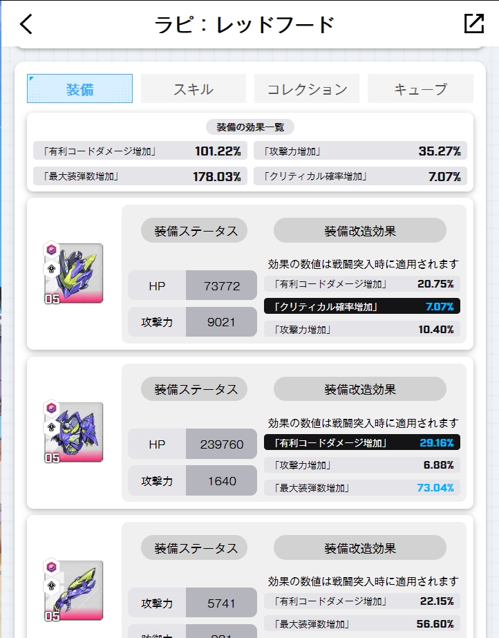 kirsch_online's tweet photo. ラピのオバロ、けっこう盛れたかな
ほんとはクリ率は装弾数の方がよさげだけど、せっかく黒が出たからね…
#NIKKE https://t.co/kQCkjDzjJ9