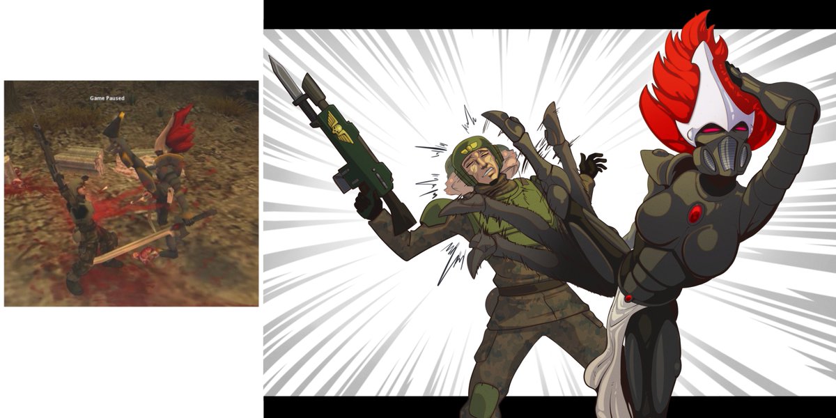 spaceMAXmarine's tweet photo. #Warhammer_40000 #Howling_banshee #Imperial_guard 

DOW ref

...

And some anime ref https://t.co/sx37thds5V