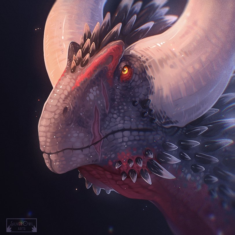 SilverOwl_Arts's tweet photo. Acrocanthosaurus x Nergigante? sure! (Reward icon) https://t.co/SGf9ctVJbj