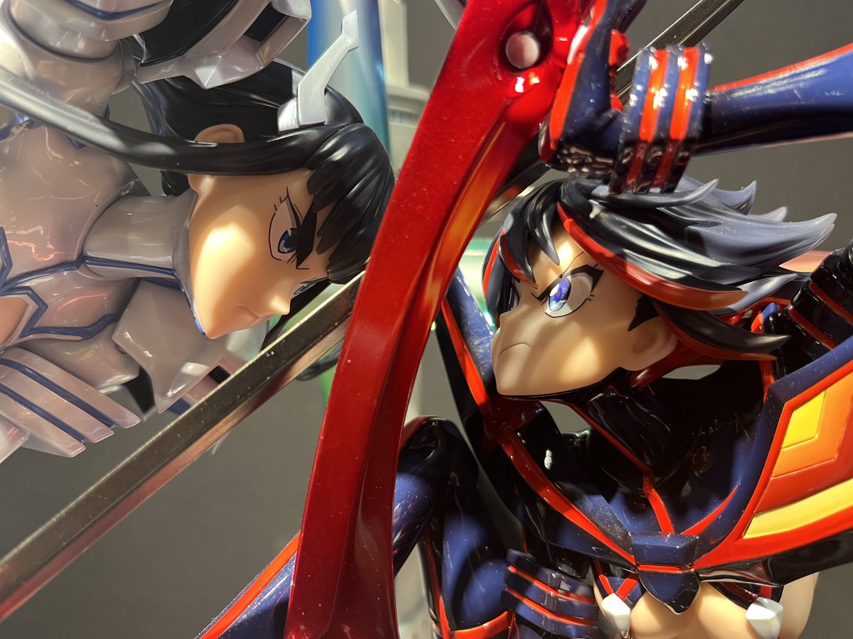 Genki_JPN's tweet photo. Kill La Kill Ryuko  and Satsuki Kiryuin statue! https://t.co/CfYCbNSodm