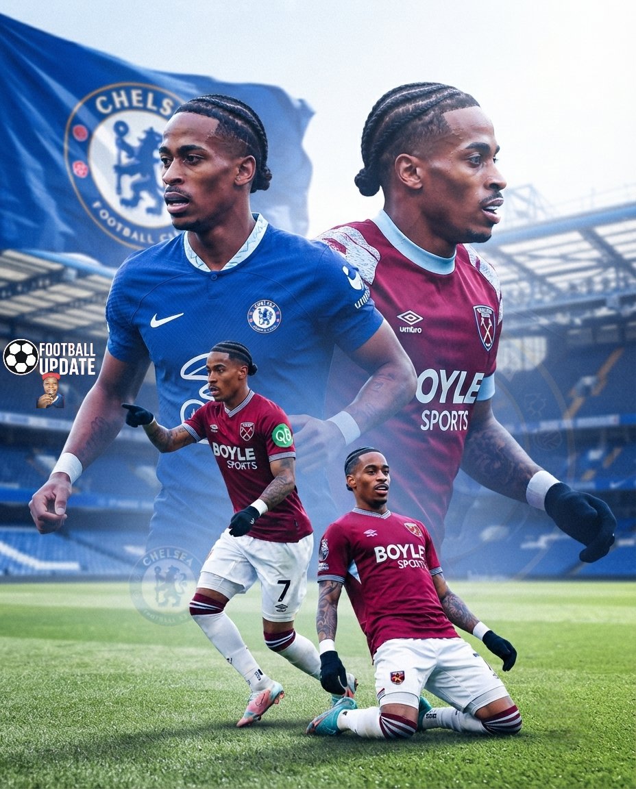 FootballUpdateo's tweet photo. 🚨Chelsea have started initial talks with West Ham about a possible summer transfer for Crysencio Summerville.
(@siphillipssport via @WestHam_Central) #CFC https://t.co/w8QCCMrshk