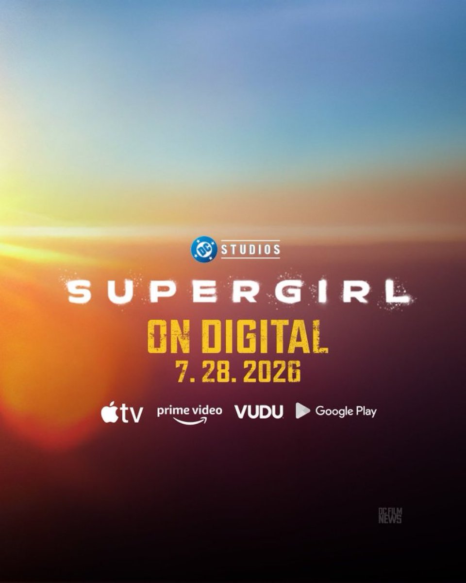 MoviesThatMaher's tweet photo. #SUPERGIRL coming to digital very early. 

July 28th https://t.co/4YmEgTAcbN