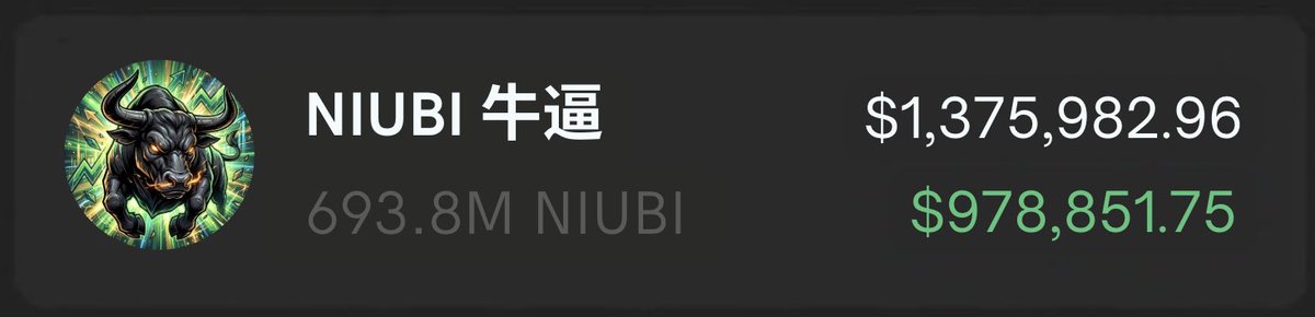 $NIUBI (牛逼) tweet media