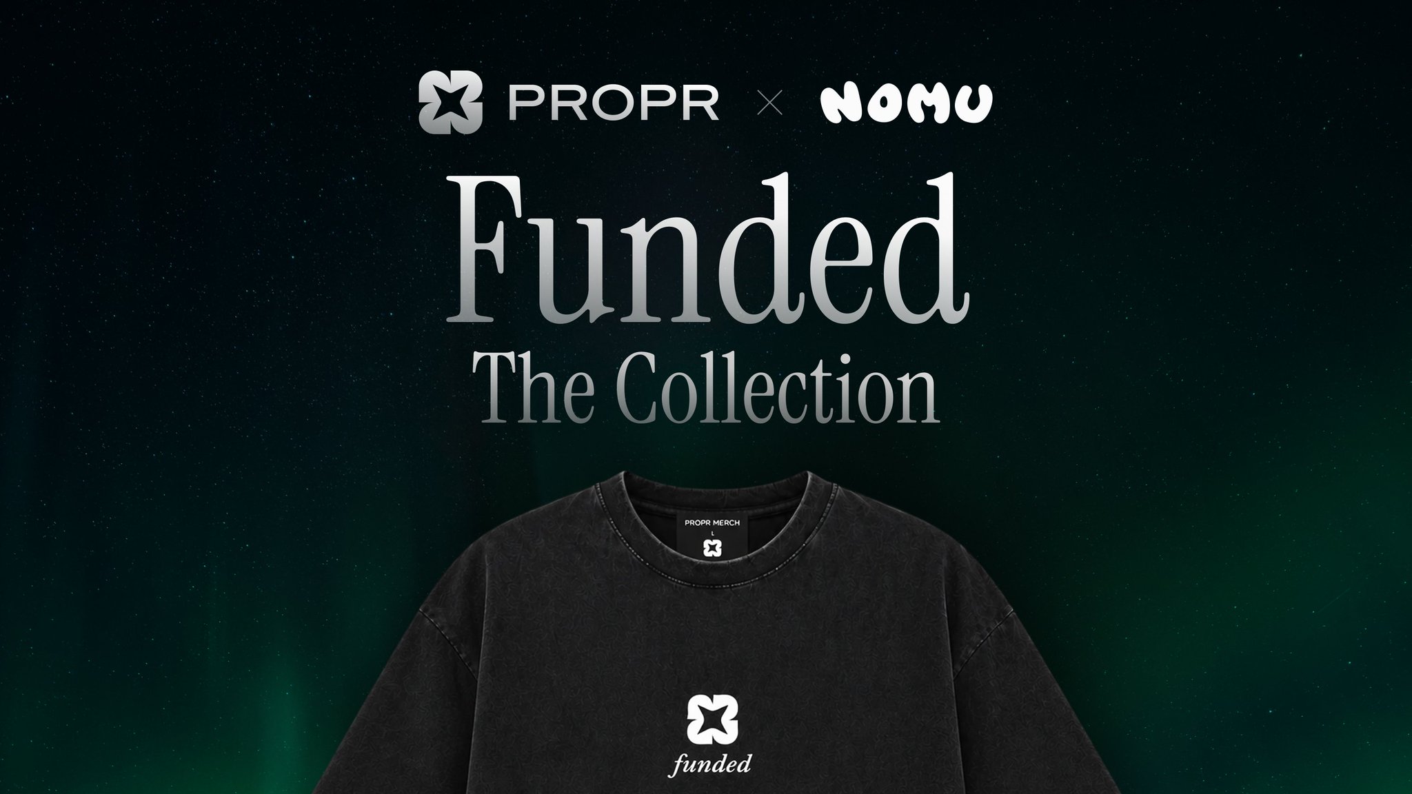Funded, our first merch drop is live. Connect your Propr …