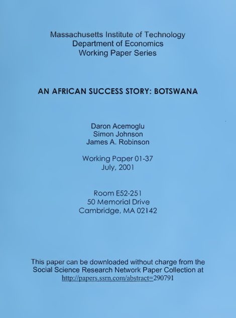 Compagnondebad's tweet photo. Je suis fasciné par le Botswana et ses institutions, en plus de son histoire rare dans les décolonisations remontant au conflit anglo-boer où ils soutenaient les anglais. Donc voici quatre textes cherchant à expliquer cet exceptionnalisme en Afrique australe. https://t.co/GjcPSNjfh5