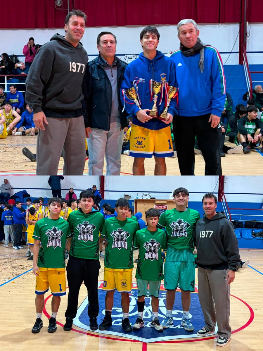 CDBostonChile's tweet photo. 🏀🦅 ¡Gran Torneo Talento Andino 2026 para nuestras #Águilas!
🥇 U17 Campeón invicto
🥈 U15 y U13 Subcampeones
Destacamos los premios de Gabriel Pachano (MVP), Renato Álvarez, Jorge Tapia, Thomas Huircan y Alonso Zamora, todos entre los mejores del certamen.
#VamosBoston https://t.co/WoiNz3G3MQ