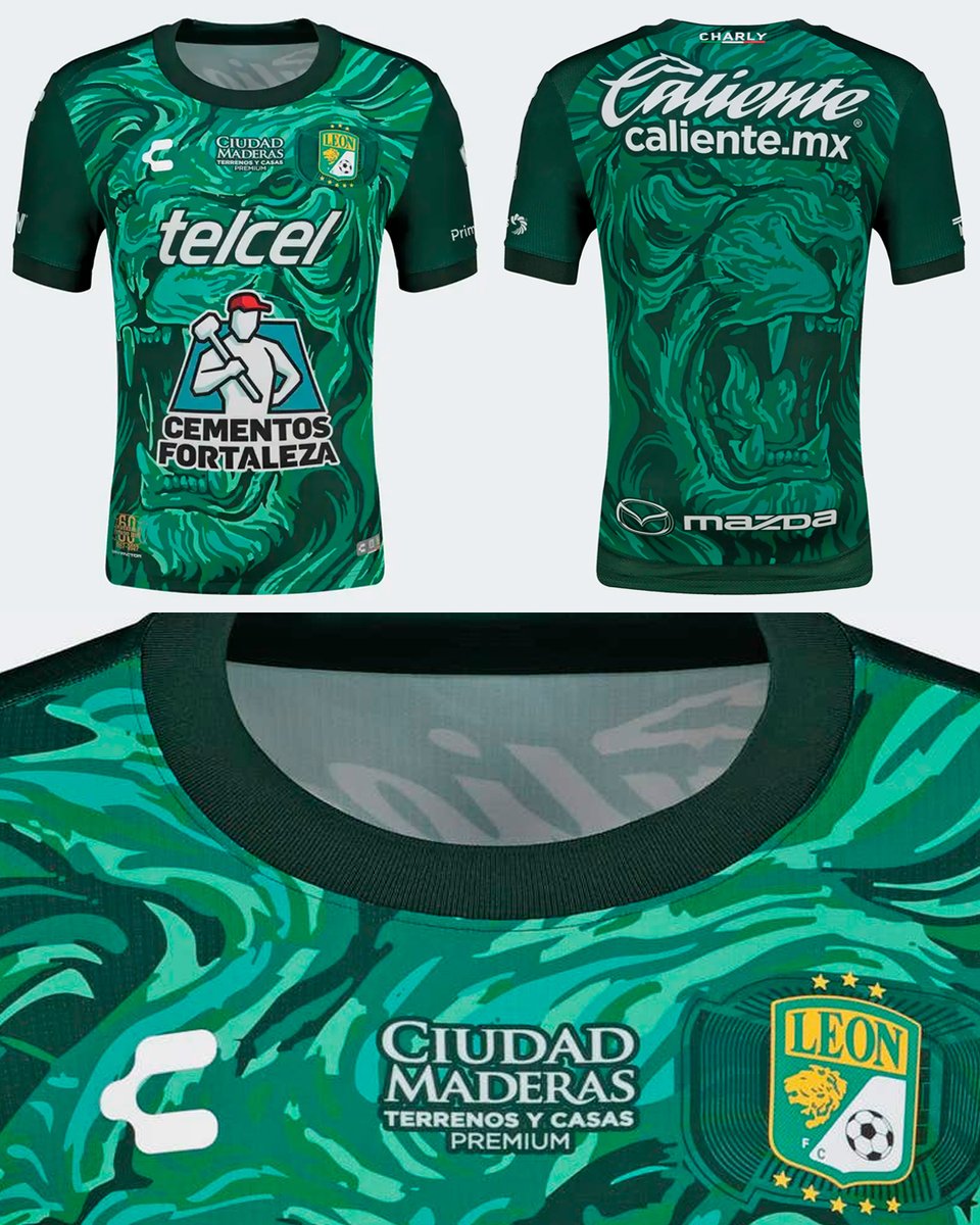 FieramaniaMX's tweet photo. 🚨 Listos los nuevos jerseys del Club León para la temporada 26-27 de Charly. $1,699 serán los precios. ¿Qué opinas? #Fieramanía https://t.co/ElQGJu1dEB