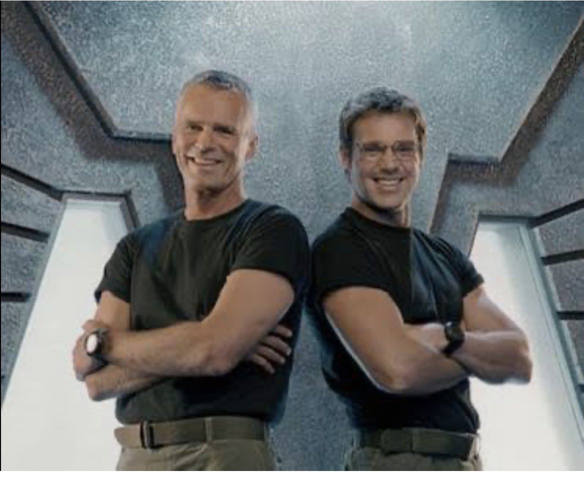 KnuckleKnee's tweet photo. @PrimeVideo Best friends. #SaveStargate https://t.co/stlb00G2Sy