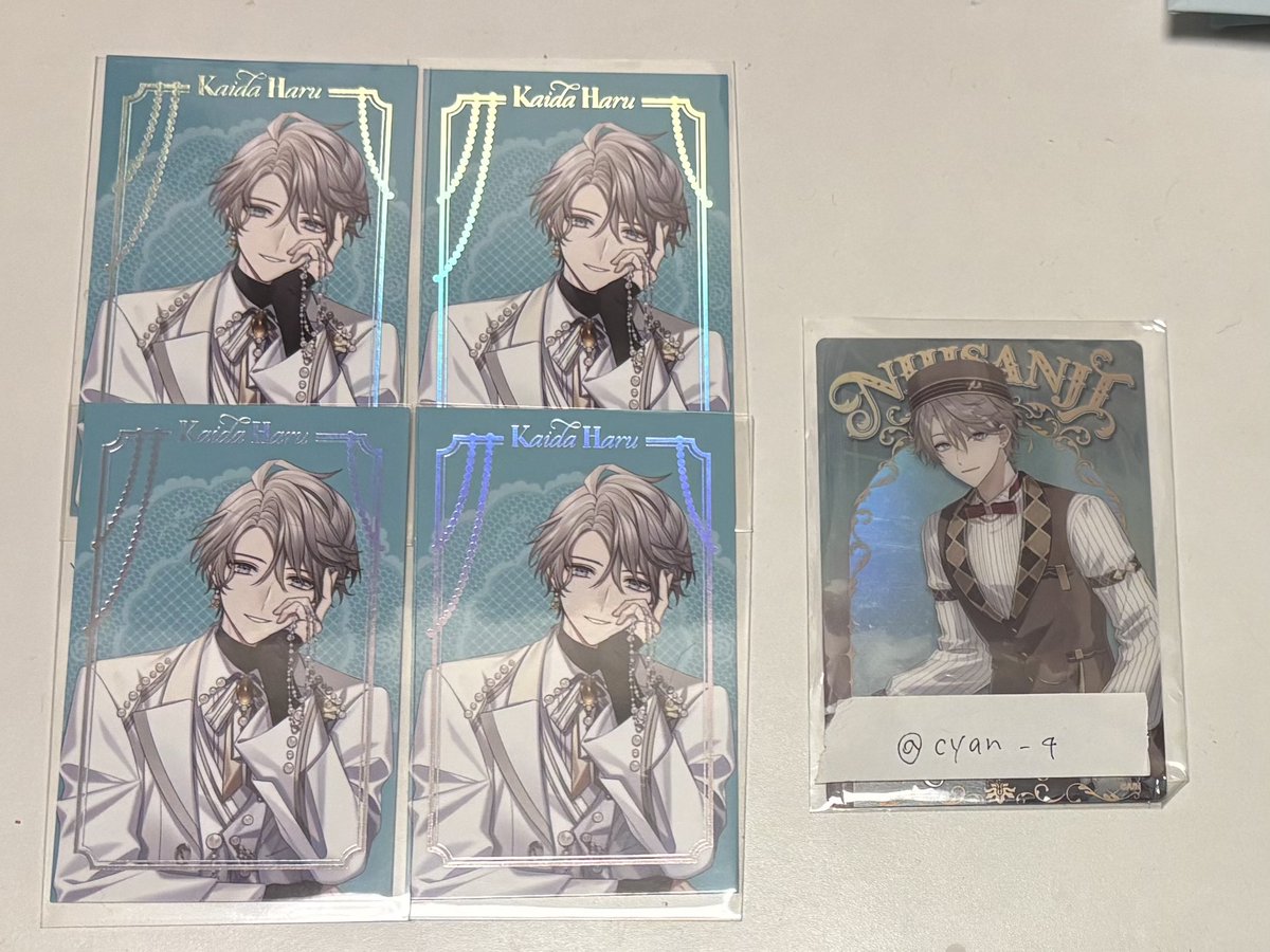 cyqn_4's tweet photo. 【交換】にじさんじ Luminous Marriage ジュンブラ ランダムフォト風カード Aグループ 

譲▶︎画像
求▶︎3枚目

✩郵送のみ📮
✩まとめての方優先です https://t.co/bAaS7Cc9d7