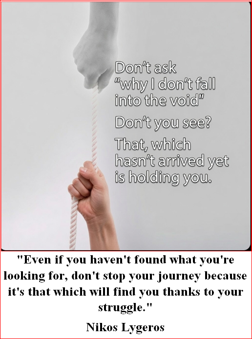 AthinaKech36429's tweet photo. "Even if you haven't found what you're looking for, don't stop your journey because it's that which will find you thanks to your struggle."
Nikos Lygeros https://t.co/WoI4bVRo6U