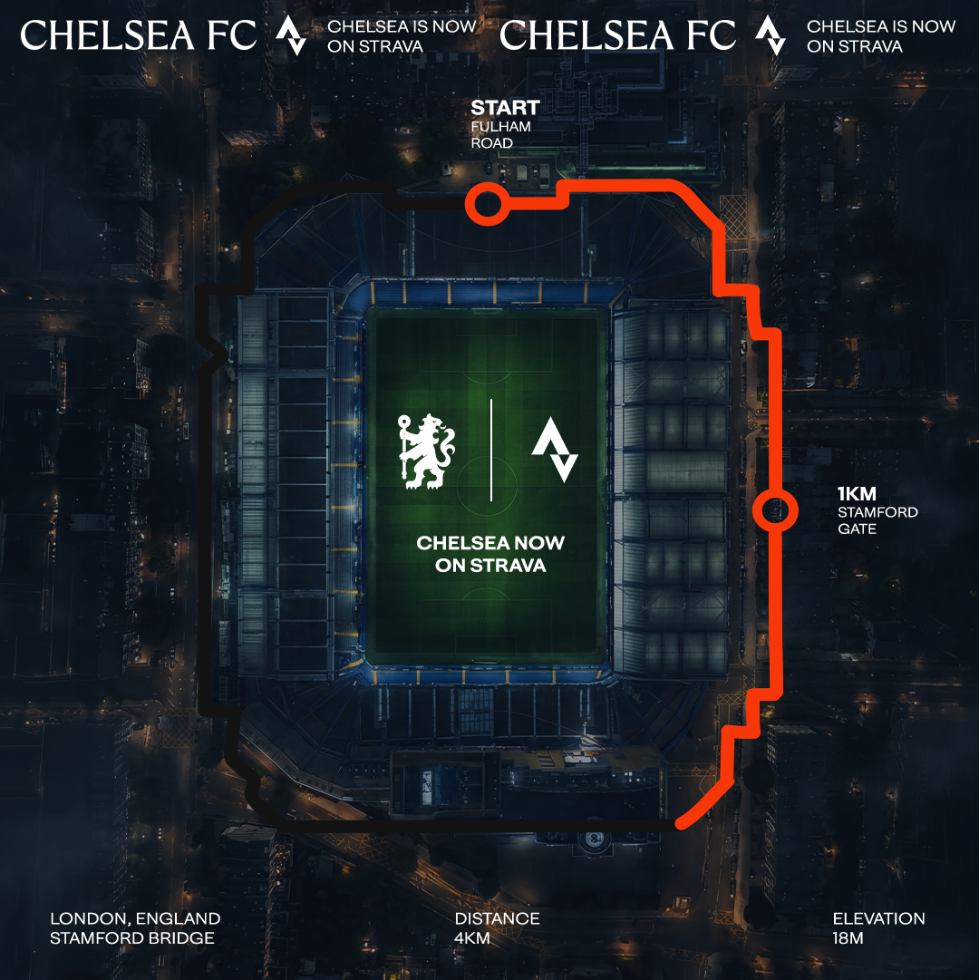 ChelseaFC's tweet photo. The first Premier League and WSL club on Strava. 🔥🏃‍♀️🏃   

We are delighted to announce we have launched on @Strava. Keep an eye out for challenges, prizes and much more... 👀