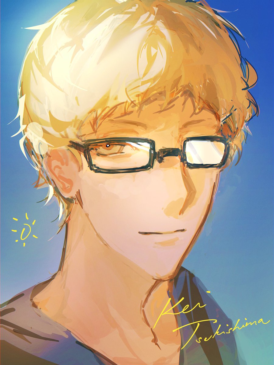 10_24li's tweet photo. 🌙

#haikyuu #tsukishima #ハイキュー https://t.co/459x2Dc2UI