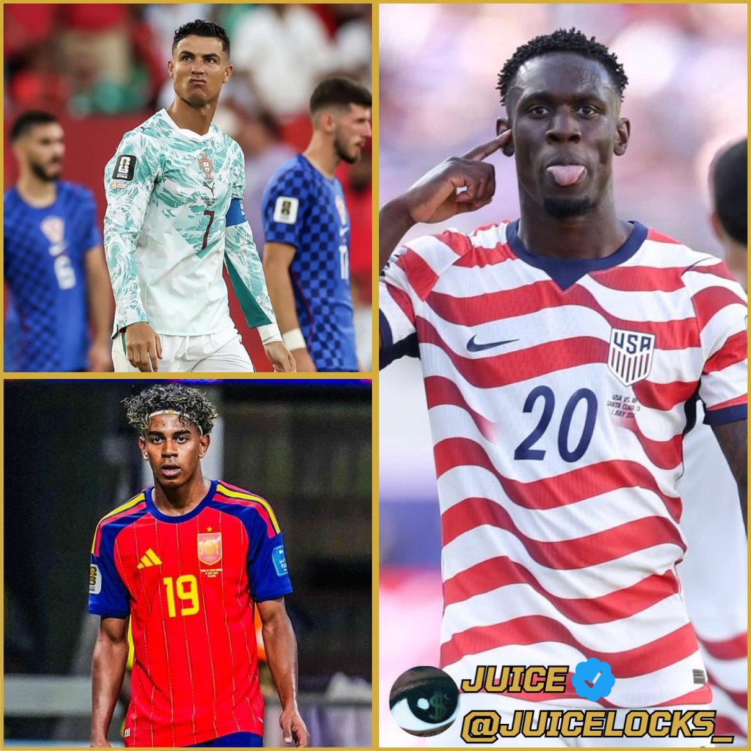 JuiceLocks_'s tweet photo. FIFA World Cup Locks⚽️{July 6th}
🇵🇹🇪🇸Over 2.5 Goals Portugal/Spain {-125}
🇺🇸USMNT ML {+155}
Let’s Sweep Today!🔥🧹
LIKE IF TAILING!❤️
📢Turn on Notifications for Locks!
#lamineyamal #pulisic #balogun #ronaldo #belgium #usa #portugal #spain #worldcup #GamblingX #PropBets #PlayerProps #DraftKing #Fanduel #capper #locks #freebets #freelocks