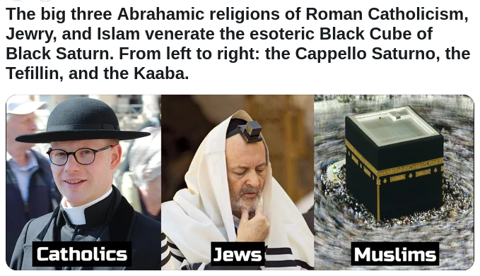 Kurt_J47's tweet photo. @karma44921039 Kabbalah = Kaaba + Ba'al + Allah

It's all tied to their Saturn worship.
6th day is their Sabbath = Saturday = Saturn's Day, because of the hexagon, besides being the 6th planet from the Sun.
That's also why they put such a big emphasis on 6.
666, 6,000,000, etc.
Star of Remphan https://t.co/6Ez9Pw04t5