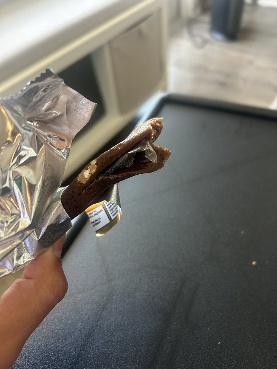 thatssogabriell's tweet photo. @Costco what is this in my protein bar?!? https://t.co/YOGpT1CIpS