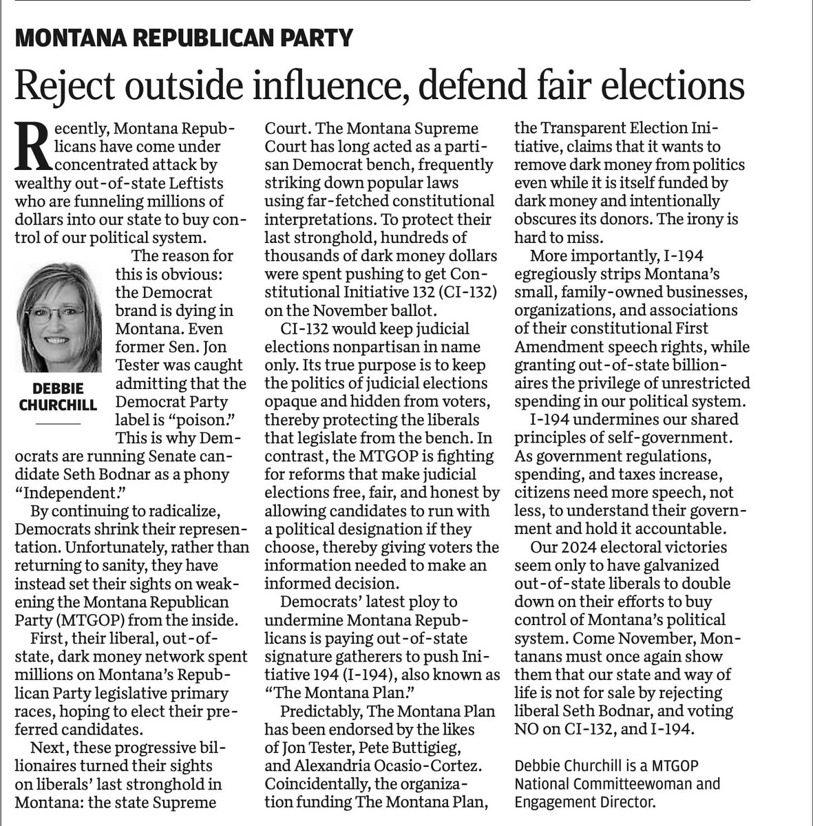 Montana Republican Party tweet media