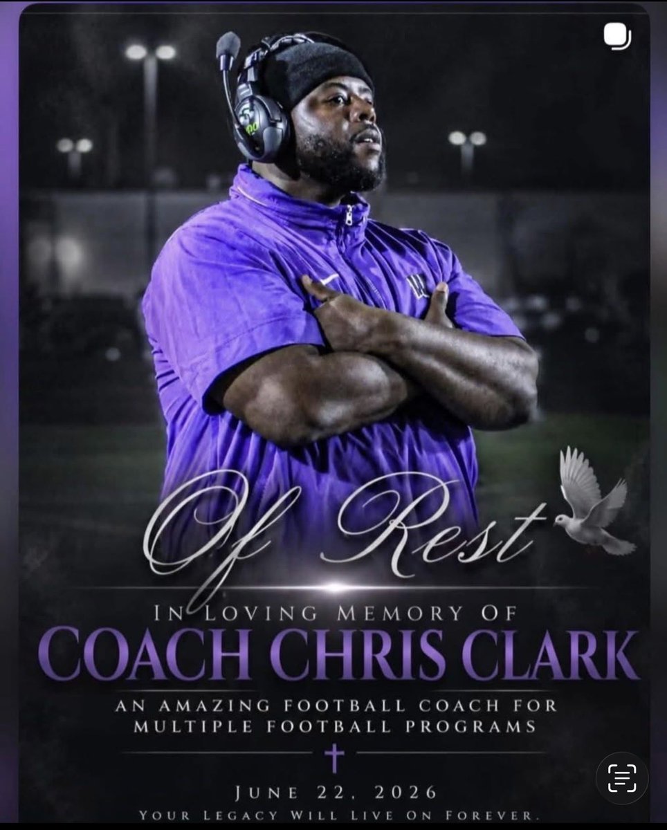 _JMHyde's tweet photo. Rest easy Coach Chris @CoachCDClark, you made your impact on more people than you know. Your legacy is living and breathing, your impact can’t be measured. Just know this world is better because of you. Enjoy heaven bro and we are all better because of you 🙏🏽 🙏🏽 🙏🏽 https://t.co/JbVRhIt3ME