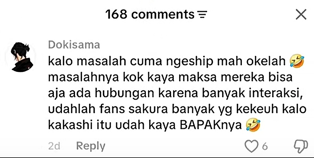 urlitle's tweet photo. Si dokisama sama oneesan kan satu orang ya, nah dia tuh munafik bjir sok sokan komennya begini taunya dia juga ngeship Kakashi Hinata, aduh kalau gw malu sih jilat ludah sendiri 😩 https://t.co/l7OmJoQZMW
