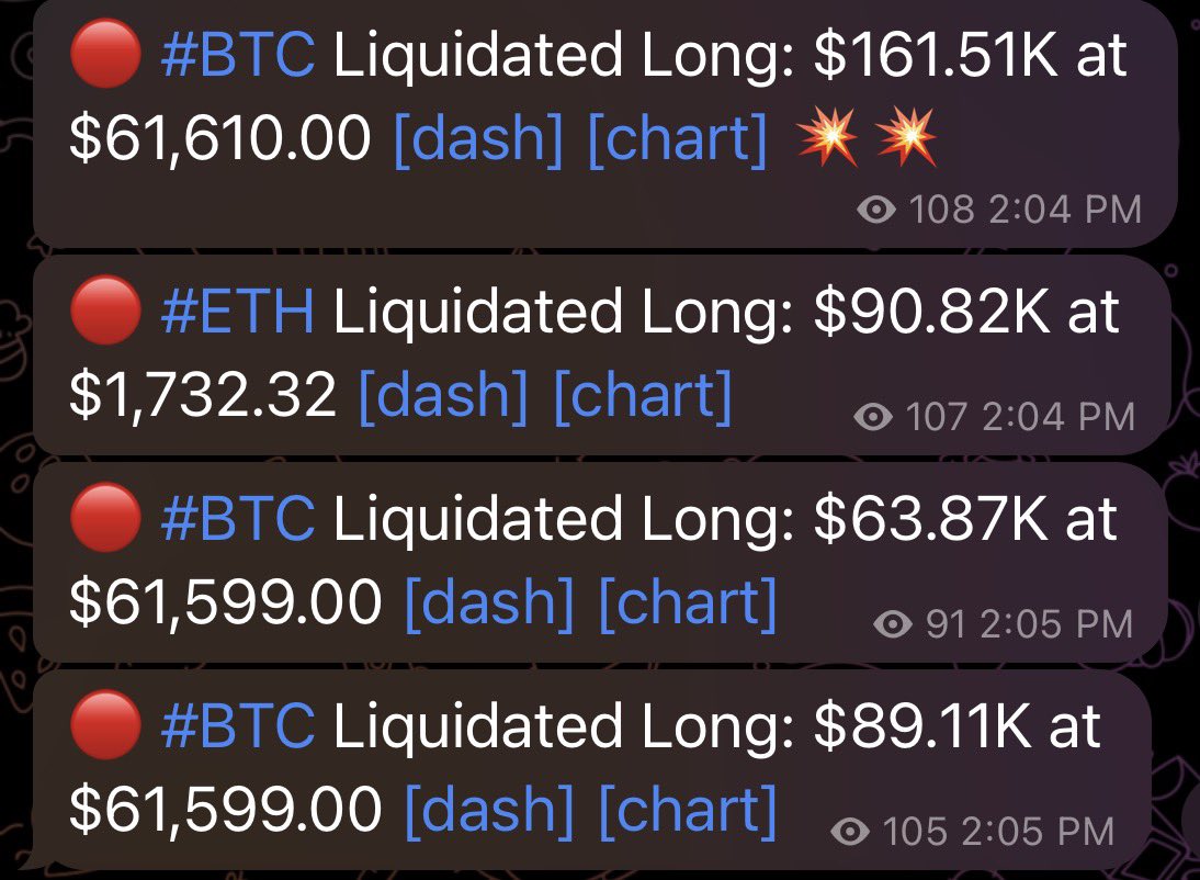 rektober's tweet photo. where's everyone that was laughing at me for shorting around 62,7k? let the blood begin🚩 https://t.co/O2ziFd4GH1