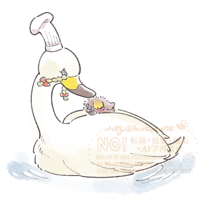 kosuzu78's tweet photo. 本誌扉絵ネタ🦢🐥 https://t.co/6suT5OJ6hb
