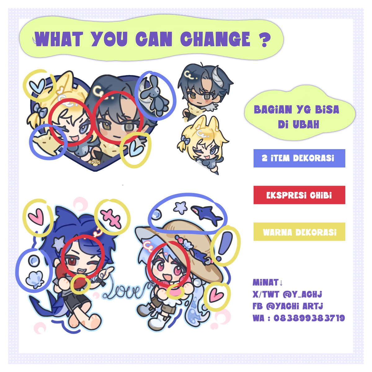 Y_achj's tweet photo. 📢 URGENT COMMISSION ‼️
♡ ⁠~⁠♪ LOCAL ONLY🇮🇩 (0/10) 

hi hi ak openn comms lgii xixi dengan art style yg yummy 🥞 dan sekarang ada YCH series juga !

 YCH→[ ❤️ &amp; 📞 ] ♡♡

💌DM for order~
#commissionsopen #artcommissionchibi https://t.co/x0O56JXu0n