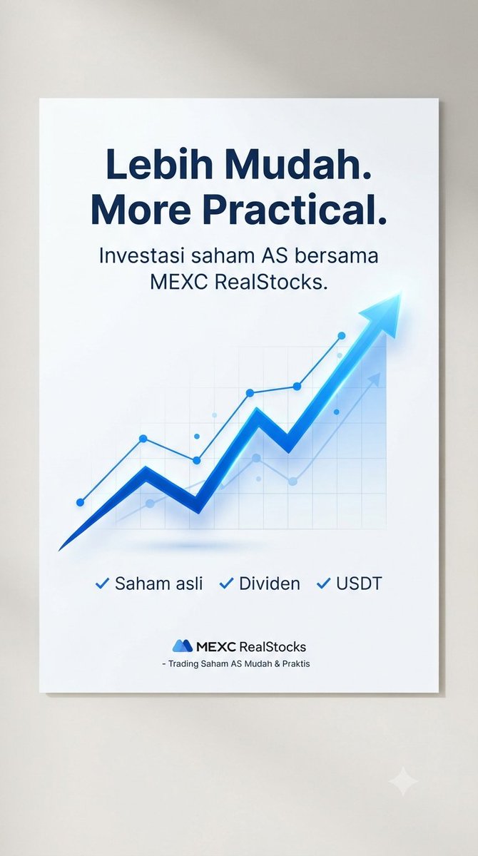 feloz17k's tweet photo. Trade saham AS favorit jadi lebih simpel.

0 biaya trading, akses mudah, dan semuanya bisa langsung dari #MEXC 💙 https://t.co/zF0MBBWCOO