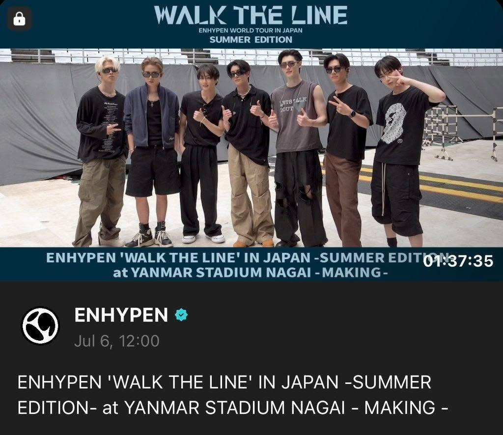 ot7realcore's tweet photo. (not mine) BELIFT released OT7 paid content at ENHYPEN'S 5th Japan Debut Anniversary. 
"Paid Content"- and you people don't get that the company is doing all this for MONEY. 🤣
Belift is doing this for money and manipulating people thinking it's his choice. 😂 https://t.co/1PNtzbBXos