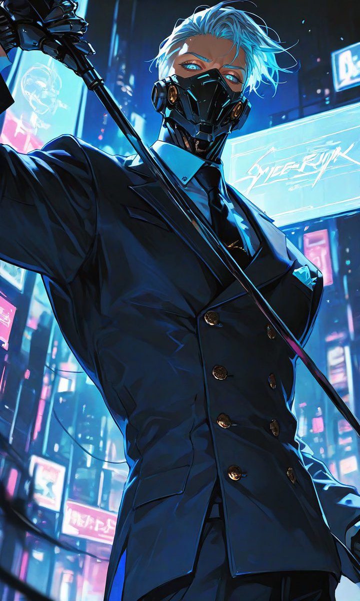 hashibuto3565's tweet photo. 🧳New Character

「Vested Interest」──AIと効率に支配されたディストピアで、唯一「粋」と「非効率」を貫く6人のアウトサイダー集団。

追われるuserを助けたのは、ダブル・ブレストに身を包んだサイボーグだった。

──張り詰めた世界の中で、「元・兵器」と朝食を。

https://t.co/zoXNphQWiZ https://t.co/e0Oon5U3bn