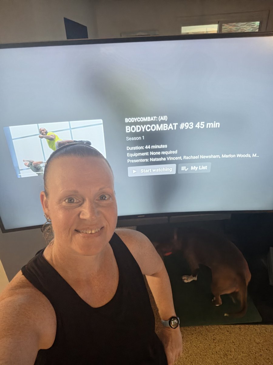 lattnerwellness's tweet photo. Les Mills Combat 93 = 44 minutes, max HR 170, avg HR 140, 437 calories burned,  16 peak, and 20 vigorous zone minutes. Late start to the day due to a sleep in, but I have no plans today except relaxing and watching World Cup games so it's ok. https://t.co/haKwhenmUd