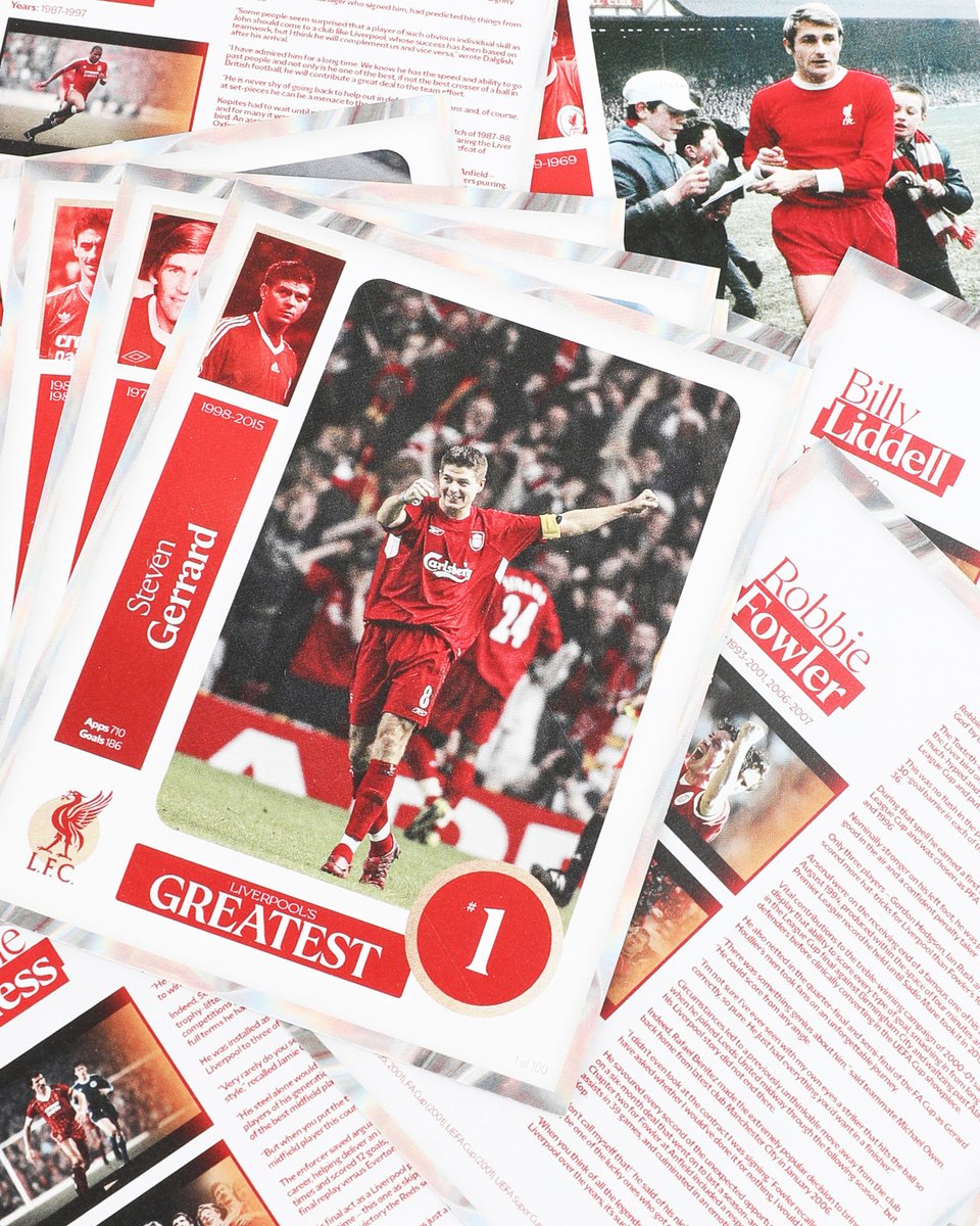 LFC's tweet photo. To celebrate the Liverpool’s Greatest countdown, a new range of themed memorabilia items are available now via @LFCRetail 🔴