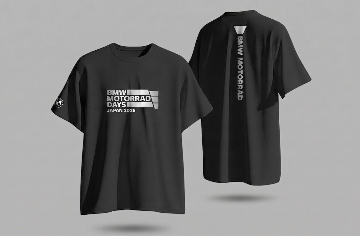 MotorradTokyo_B's tweet photo. Motorrad Days 2026オリジナルTシャツ、7/10(金)13時受付終了となります！
今年は綿100%の素材です、お忘れの方はご予約をお忘れなくお願い申し上げます‼️😆✨
オリジナルツアーも仮予約受付中❣️詳細はスタッフまで🙌

#MotorradDays2026
#MakeLifeARide
#白馬
#ツーリングにいきませんか
#対岳館 https://t.co/zHwB9iREzD
