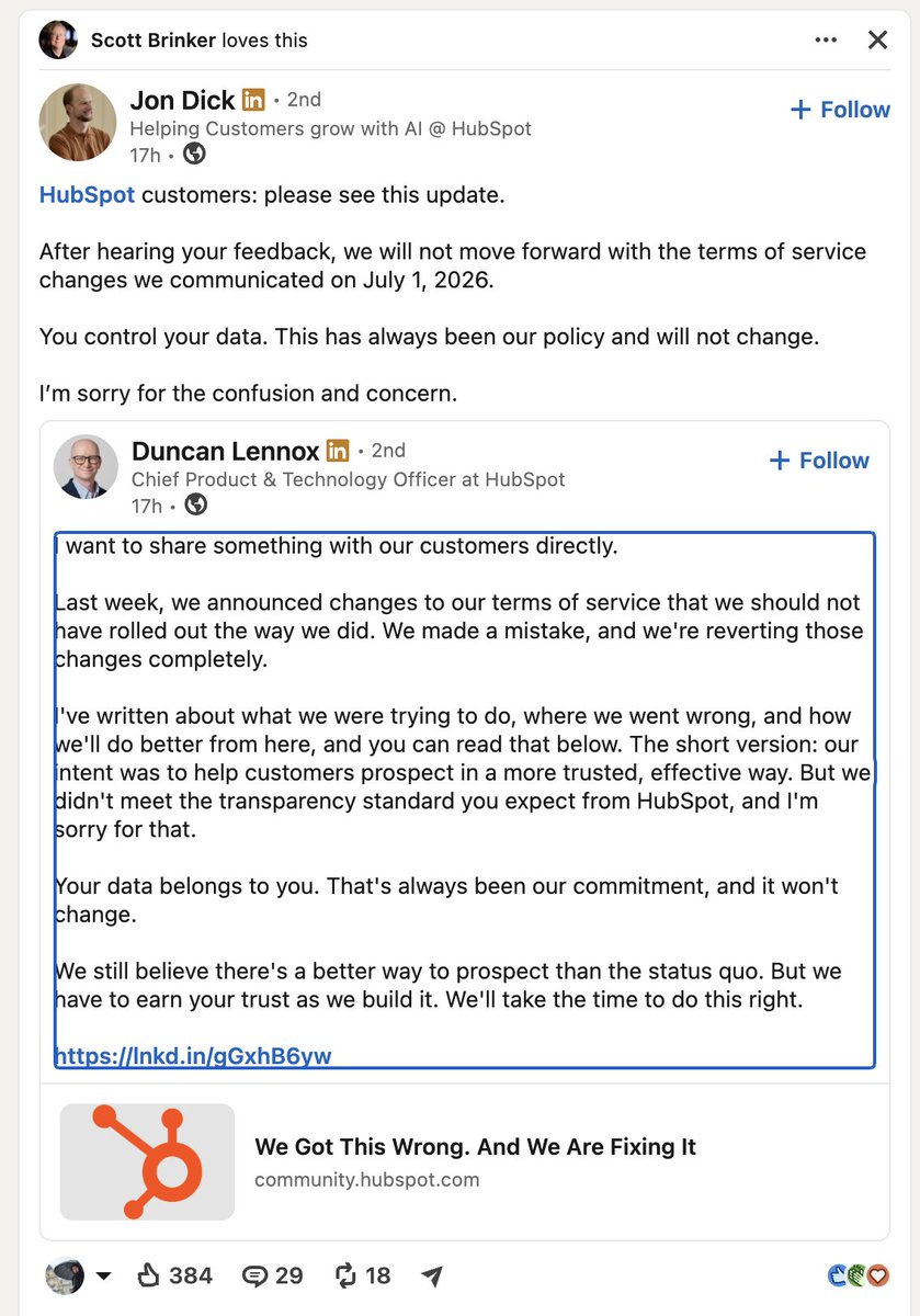 Chande's tweet photo. Ahahahahahahaa. How it goes back like a boomerang :)

@HubSpot 

If only @xai and @elonmusk would see how we are pissed with the Grok limits. 

In other news, my local AI setup and automation is almost done. Few hours over the weekend. https://t.co/jr96SzAjsf