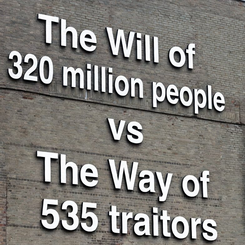 GinaSaysSo's tweet photo. There are 535 members of Congress elected BY THE PEOPLE to represent THE PEOPLE. 

So, what the hell is happening here, and why is there no citizen-mechanism available for activation in order to protect ourselves and our country from this rogue betrayal? https://t.co/QWDYTcHEBv