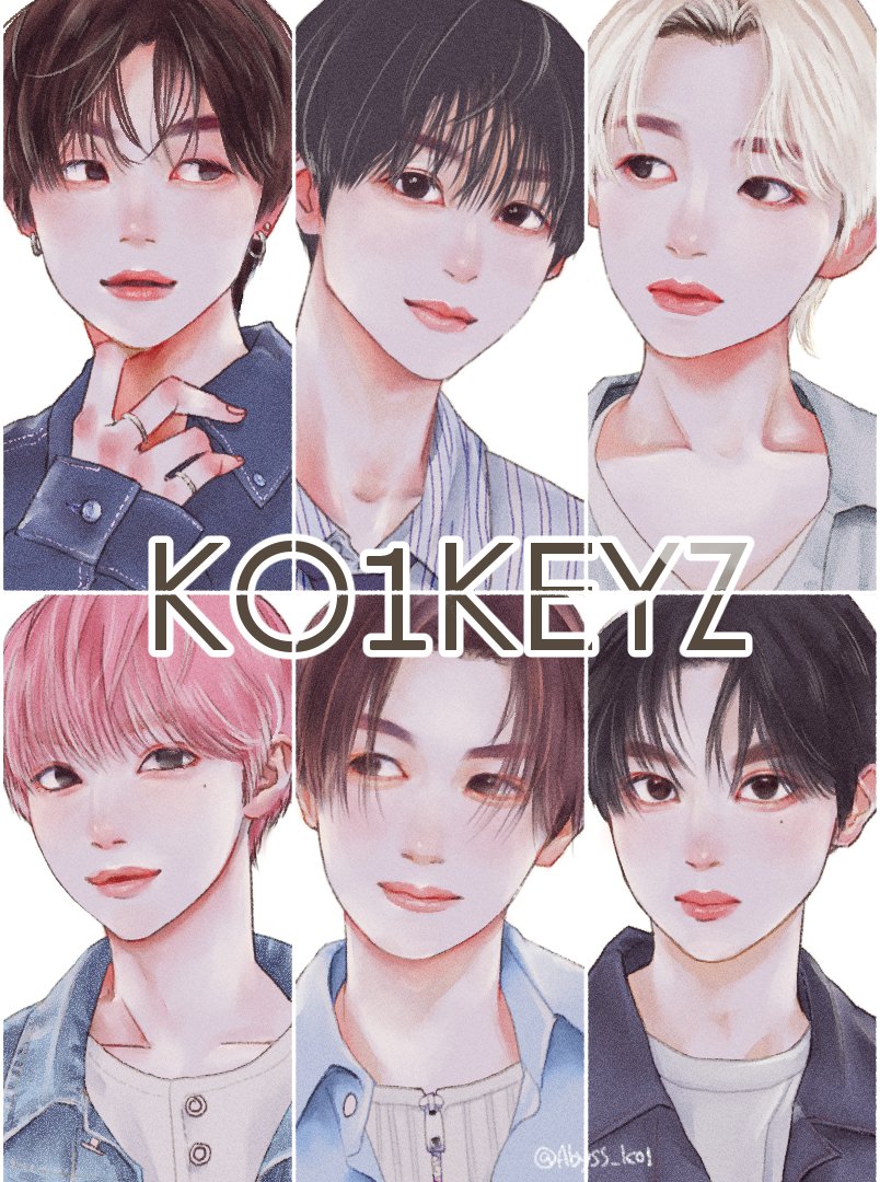 Abyss_ko1's tweet photo. ㊗️KO1KEYZ結成１ヶ月🥳👏🎉
やっと12人全員描けた〜🙌
#KO1KEYZ_FA https://t.co/uE2a2ddxqt