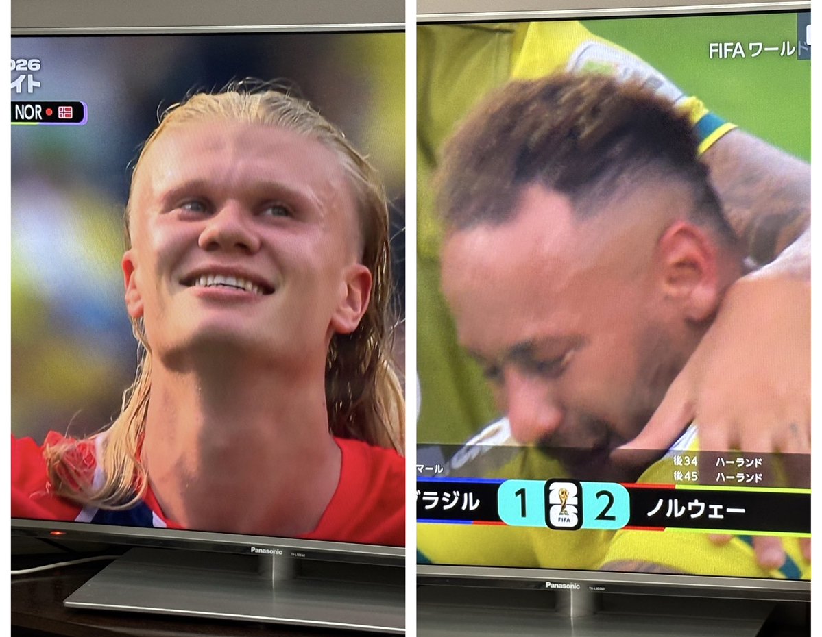 ohnom1's tweet photo. 毎日同じようなことを呟いてすみません、「烏」って、ネイマールの涙にも、破竹の勢いのハーランドにも合う楽曲だなあと…今日もすばらしいサッカーと「烏」に胸いっぱいです。#烏　#FIFAワールドカップ　#米津玄師 https://t.co/E1JvC2OO05